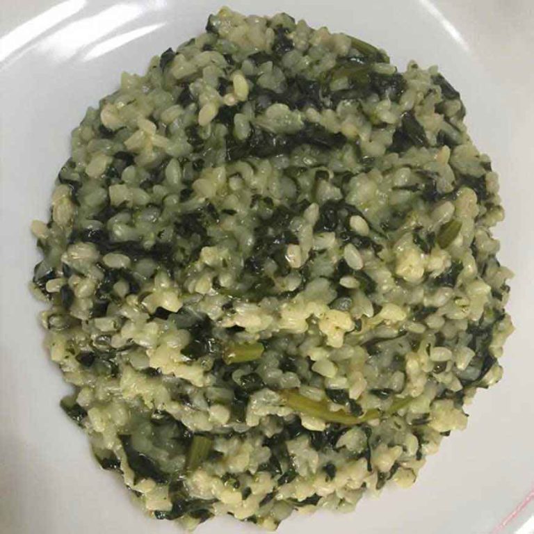 risotto spinaci e mozzarella